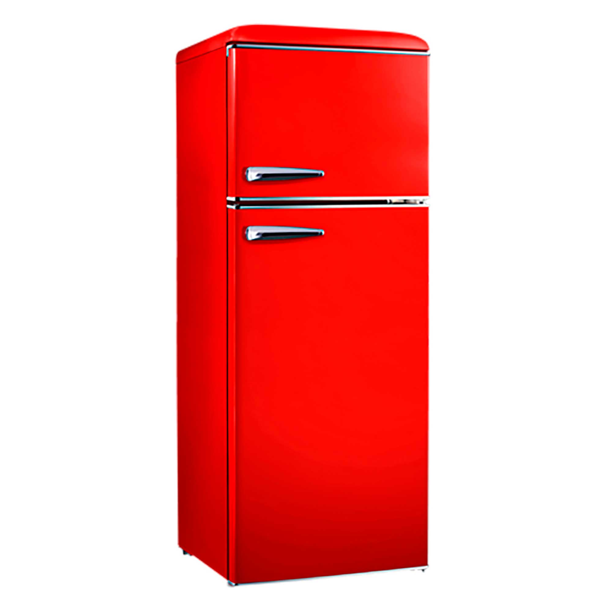 Refrigerador retro 230L rojo