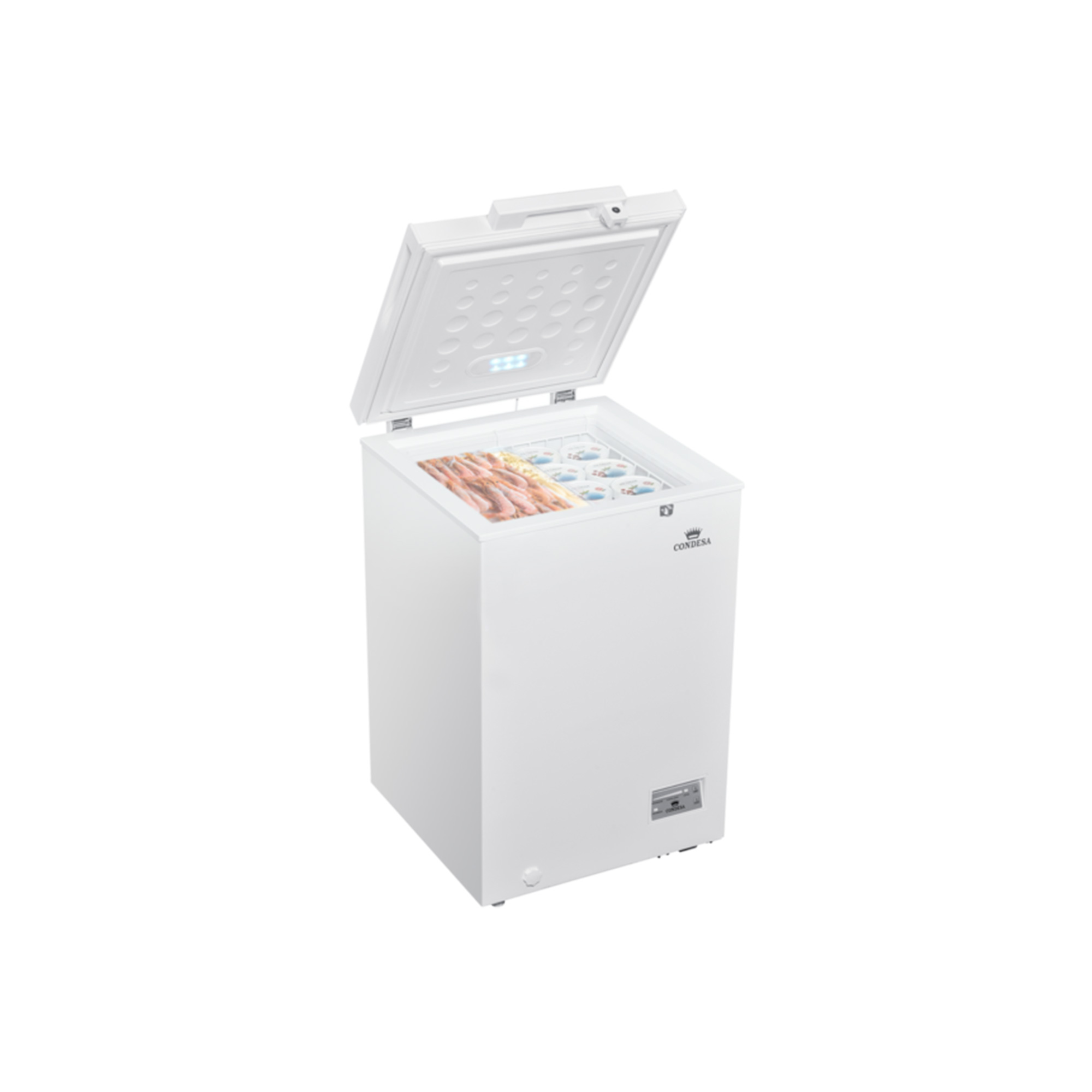 Dcg MF1100CDP Frigo con congelatore a libera installazione - cm 45x46x86 -  68lt. - inox