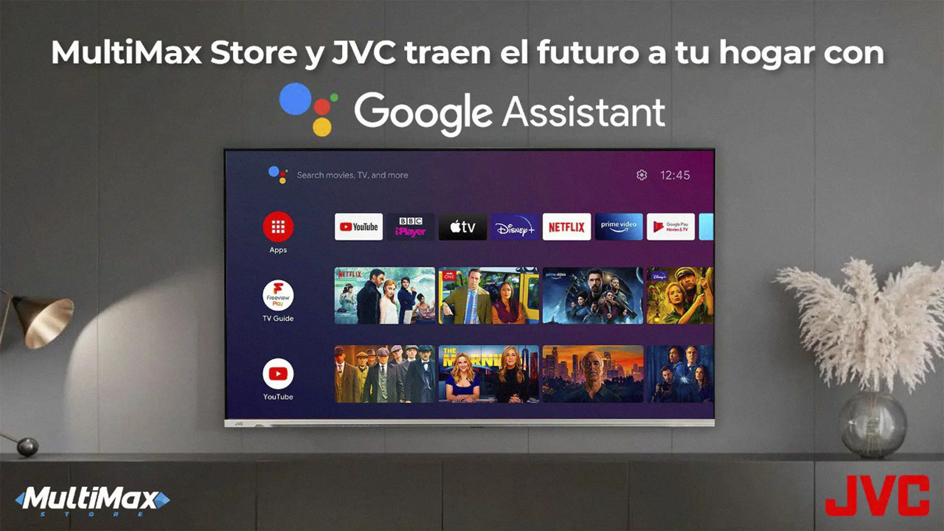 Televisor Full HD JVC 43 con Google TV - Multimax Store