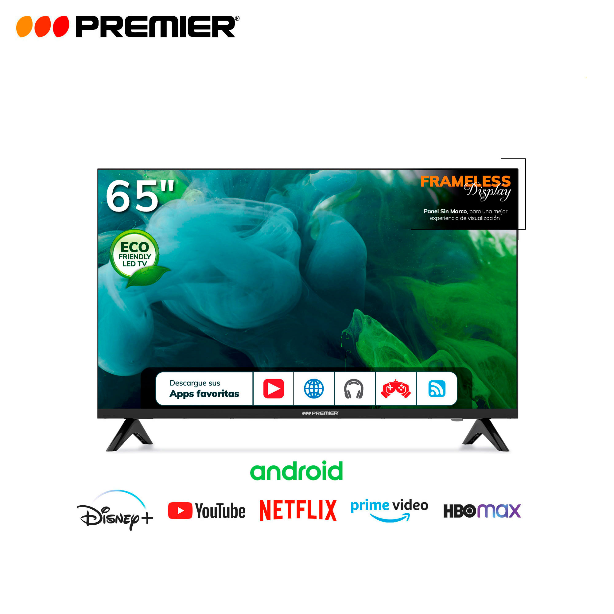 Productos Premier  Tv 65 led smart curvo 4k